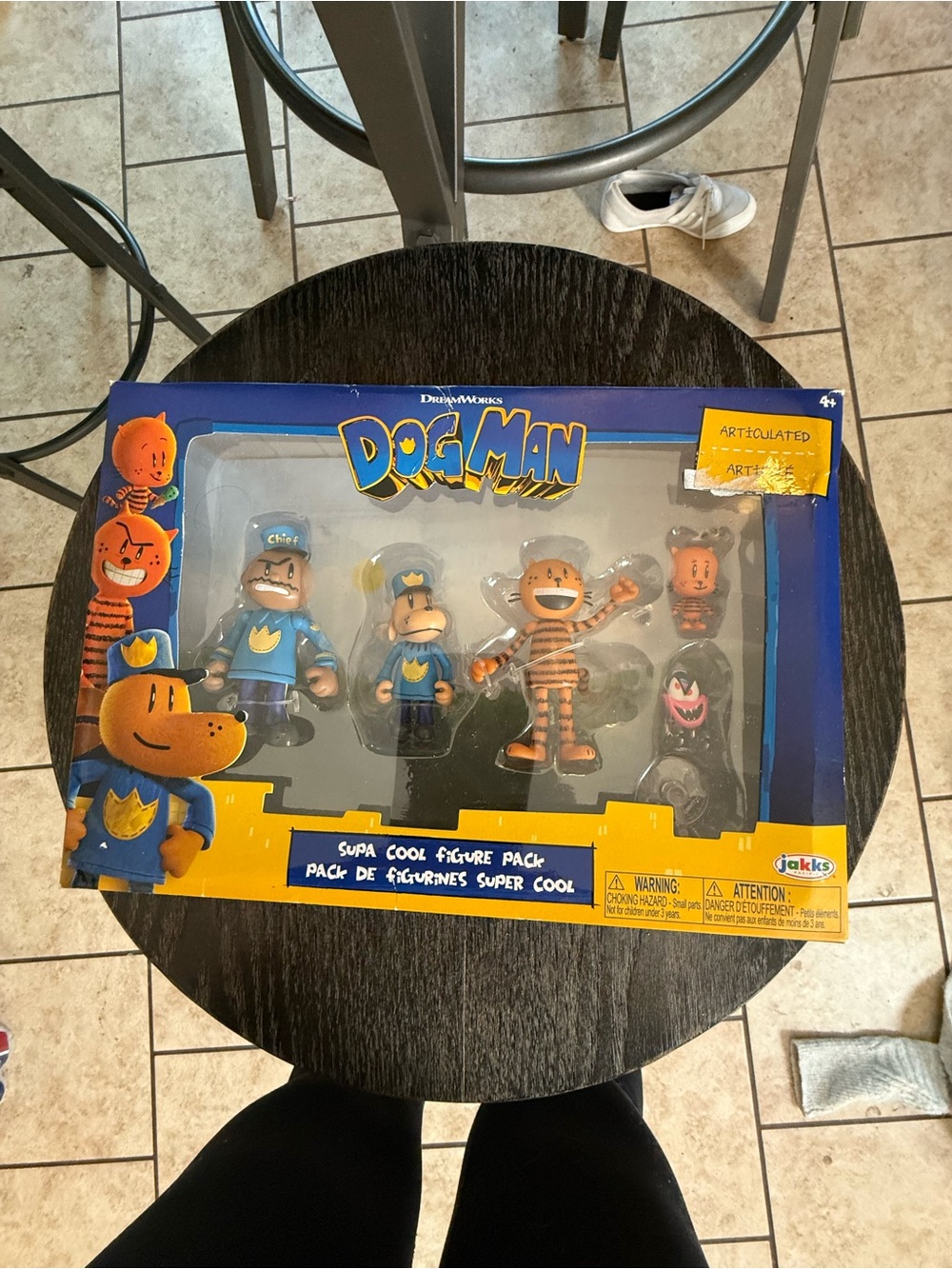 Dog Man Supa Cool Figure Pack – Blue & Orange Articulated Set